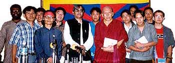 Participants with Prof Samdhong Rinpoche and Rajiv Vora