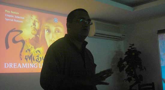 Suku Dass introduces World Tibet Day at Kochi on July 06, 2008.
