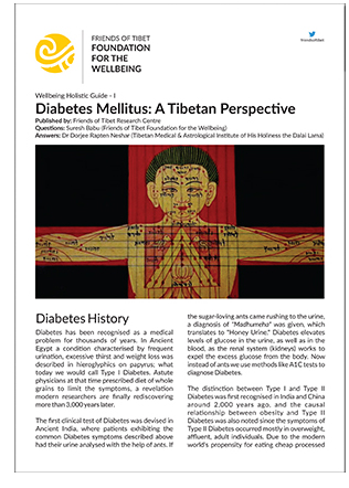 Diabetes Mellitus: A Tibetan Perspective