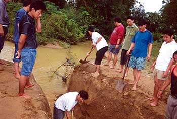 Changing the course of the river